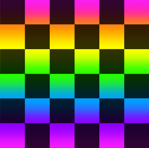 Rainbow checker